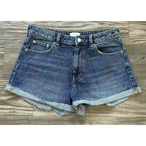 Pacsun Denim Cuffed Mom Shorts 29 Coastal Beachy Y2K Retro Festival Vintage 90s
